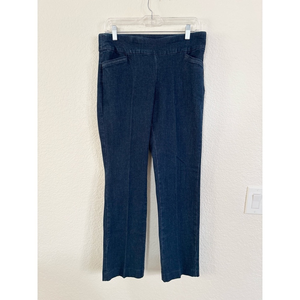 Croft & Barrow Hemmed pull on Dark Blue Women Jeans Size 8